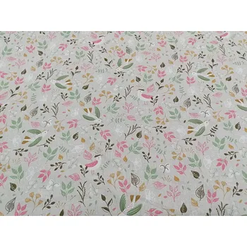 BYTEMA Bavlněná látka PTÁČCI šedí šíře 150 cm