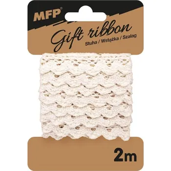 Stuha stuha bavlněná vlnka 2m béžová 5660294 UNIPAP