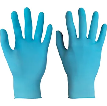 Pracovní rukavice ANSELL TOUCH N TUFF BLUE 92-670 / Nitrilové jednorázové nepudrované rukavice (100 ks/box) - modrá 7