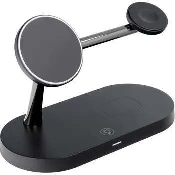 Recenze Bezdrátová nabíječka Qi s LED podsvícením X452 černá