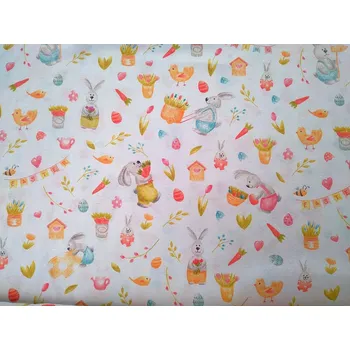 BYTEMA Dekorační látka VESELÉ JARO šíře 140 cm