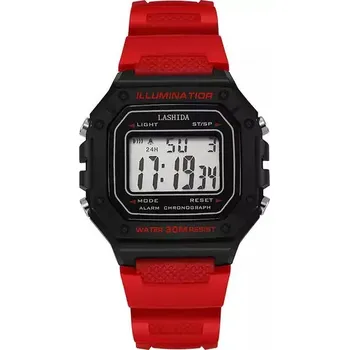 Hodinky Digitální hodinky ve vojenském stylu - Červené