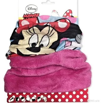 Nákrčník Setino • Dětský / dívčí nákrčník / multifunkční šátek Minnie Mouse - Disney Růžová