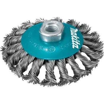 Brusný kotouč Miskový kartáč Makita D-77584 - 115mm, 0.5mm, nerezový splétaný drát