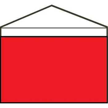 Zahradní stan boční stěna k nůžkovému stanu 3 m plná - různé barvy - červená