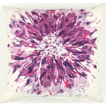 Dekorativní polštářek BYTEMA Dekorační povlak na polštář FLOWER fialový 40 x 40 cm