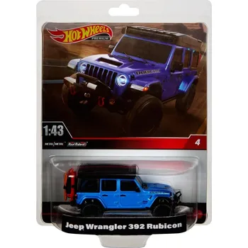autíčko Hot Wheels Premium - Jeep Wrangler 392 Rubicon + OCHRANNÝ OBAL