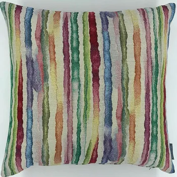 Dekorativní polštářek BYTEMA Gobelínový povlak na polštář PRUHY 45 x 45 cm