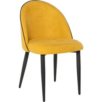 Jídelní židle Žlutá čalouněná jídelní židle Somcasa Sloane
