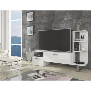 Televizní stolek Televizní (TV) stolek Best bílá/bílý lesk