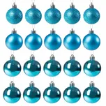 Springos CA0097 vánoční baňky 4 cm světle modré mix 20 ks