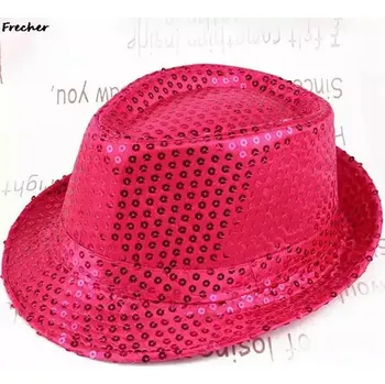 Klobouk Flitrový barevný párty klobouk - RH