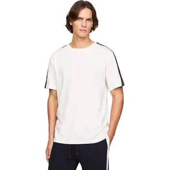 TOMMY HILFIGER PÁNSKÉ TRIČKO SS TEE LOGO ECRU UM0UM03005 YBL Velikost: M