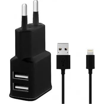 Winner Nabíječka WG DUAL USB Charger 2,1A + MFI APPLE Cable(černá), 5982
