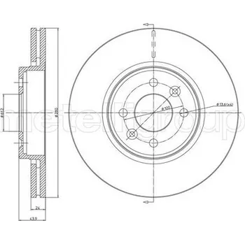 Brzdový kotouč Brzdový kotouč METELLI 23-0517C