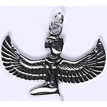 Přívěsek Stříbrný přívěsek bohyně Isis - P914 (Stříbrná bohyně Isis ,Egypt)