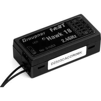 RC model letadla Gyro přijímač HoTT Hawk 18