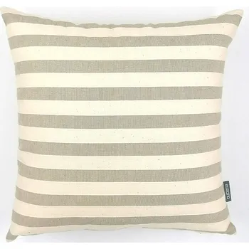 Dekorativní polštářek BYTEMA Dekorační povlak Trebol pruhy béžové 50 45x45 cm