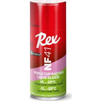 Lyžařský vosk REX 4505 NF41 Růžovo/Zelený UHW, +5°C až -20°C, 170 ml