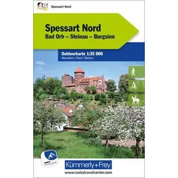 Spessart Nord Nr. 49 Outdoorkarte Deutschland 1:35 000 - Hallwag Kümmerly+Frey AG