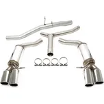 TA Technix sportovní nerezový catback duplex výfuk Audi A5 včetně Quattro (8T, 2007-2016), 2x 80 mm kulatá rovná nerezová koncovka s pertlem pro obě strany