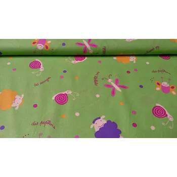 BYTEMA Dětská bavlněná dekorační látka PAPILLONS šíře 160 cm