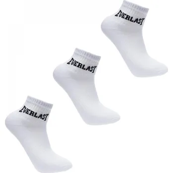 Pánské ponožky Everlast Quarter Socks 3 Pack Childrens White Chd C8-C13
