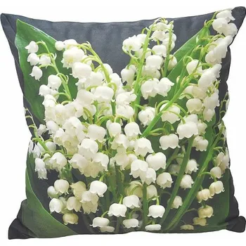 Dekorativní polštářek BYTEMA Dekorační povlak na polštář KONVALINKA 40 x 40 cm