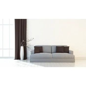 Závěs Zatemňovací závěsy Blackout tmavě hnědé 145x170 pouze obšité - 145x170cm 158