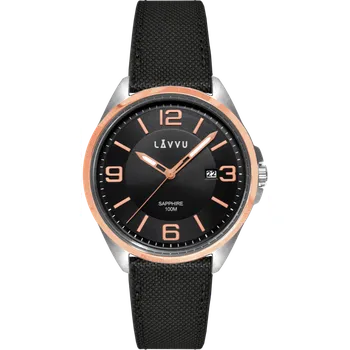Hodinky LAVVU Pánské hodinky se safírovým sklem HERNING Rose Gold LWM0099 (POŠTOVNÉ ZDARMA!!!)