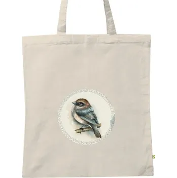Nákupní taška BIO plátěná taška s potiskem Ptáček - taška