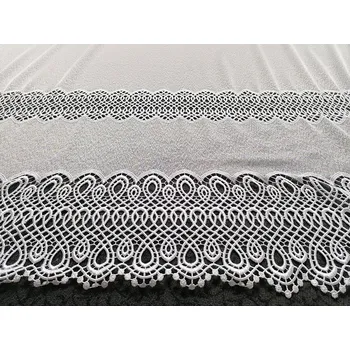 ČM textilní Luxusní vyšívaná záclona MARK 180 cm