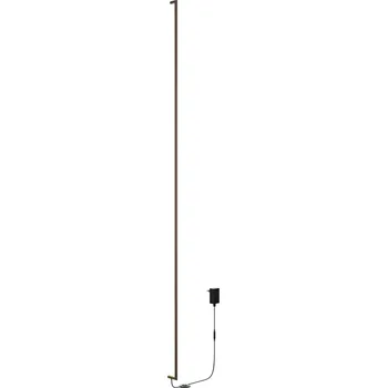 Stojací lampa Redo 01-2792 Stick, nástěnné svítidlo s nožním vypínačem LED 36W 3000K, matná mosaz, výška 161cm