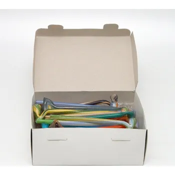 Jednorázové nádobí Skleněnka barevná Špek 15 cm Box 50 ks