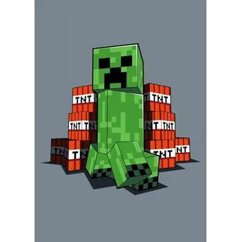 Jerry Fabrics Fleecová deka 100 x 150 cm, Minecraft TNT