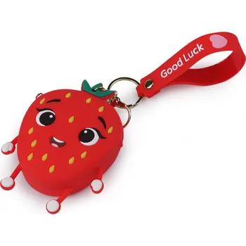 Peněženka Peněženka / klíčenka ovoce, barva 2 červená jahoda