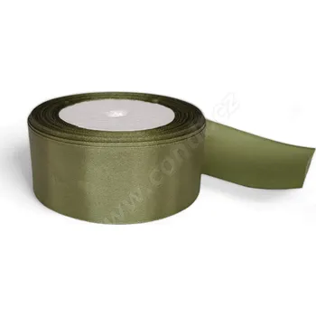 Stuha Stuha saténová 4 cm x 23 m - topolově zelená Množství: 23 m