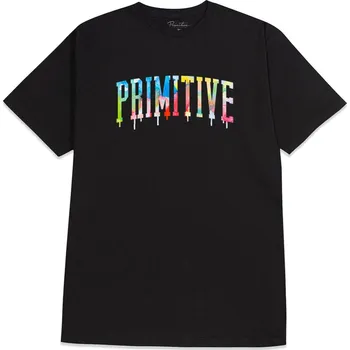 Pánské tričko primitive Pánské triko collegiate drip tee black