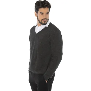 Pánský svetr Duuree.cz Kašmírový svetr Cristiano Barva: Antracit, Velikost: M