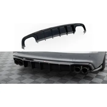 Nárazník Zadní difuzor Audi S5 Coupe 8T Facelift černý lesklý plast