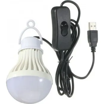 ZÁVĚSNÉ LED SVÍTIDLO 5W S VYPÍNAČEM - USB NAPÁJENÍ