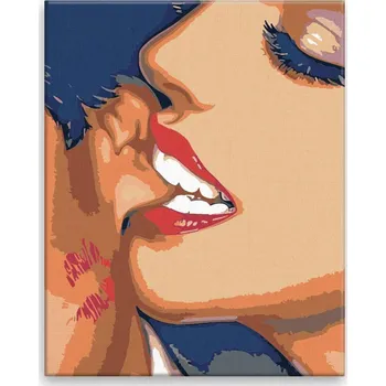 Malování podle čísel - Kousnutí - 40x50 cm, bez dřevěného rámu - CZ výroba