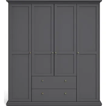 Šatní skříň Šedá šatní skříň 181x201 cm Paris – Tvilum ID_1441323