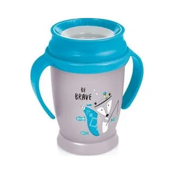 dětská jídelní sada LOVI Hrneček 360 INDIAN SUMMER 250ml 9m+ kluk