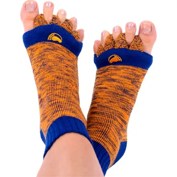 Happy feet Adjustační ponožky - modro-oranžová Velikost: 43-46