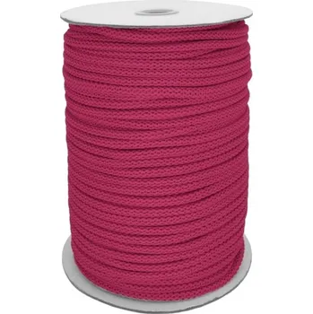 Příze Oděvní šňůra PES Ø6 mm, barva Fuchsiová (560)