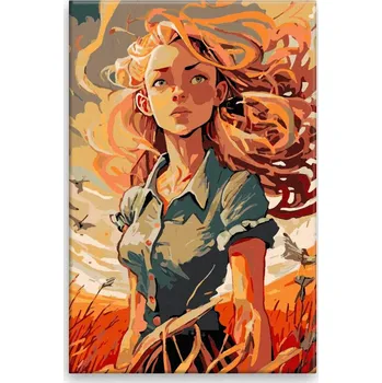 Dětské zboží Malování podle čísel - Zlatovláska - 40x60 cm, bez dřevěného rámu - CZ výroba