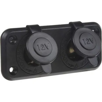 Zásuvka zapalovače 12/24 vestavná, dvojitá