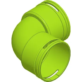 Kanalizační potrubí Koleno Wolf ISO 90° DN75