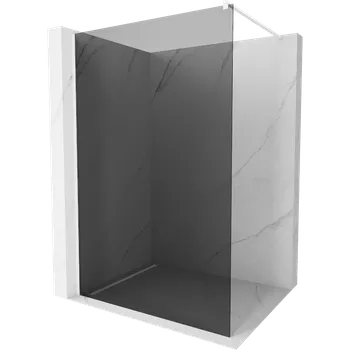 Mexen Kioto sprchová stěna Walk-in 100 x 200 cm, grafit 8 mm, bílá - 800-100-101-20-40 Sprchové stěny